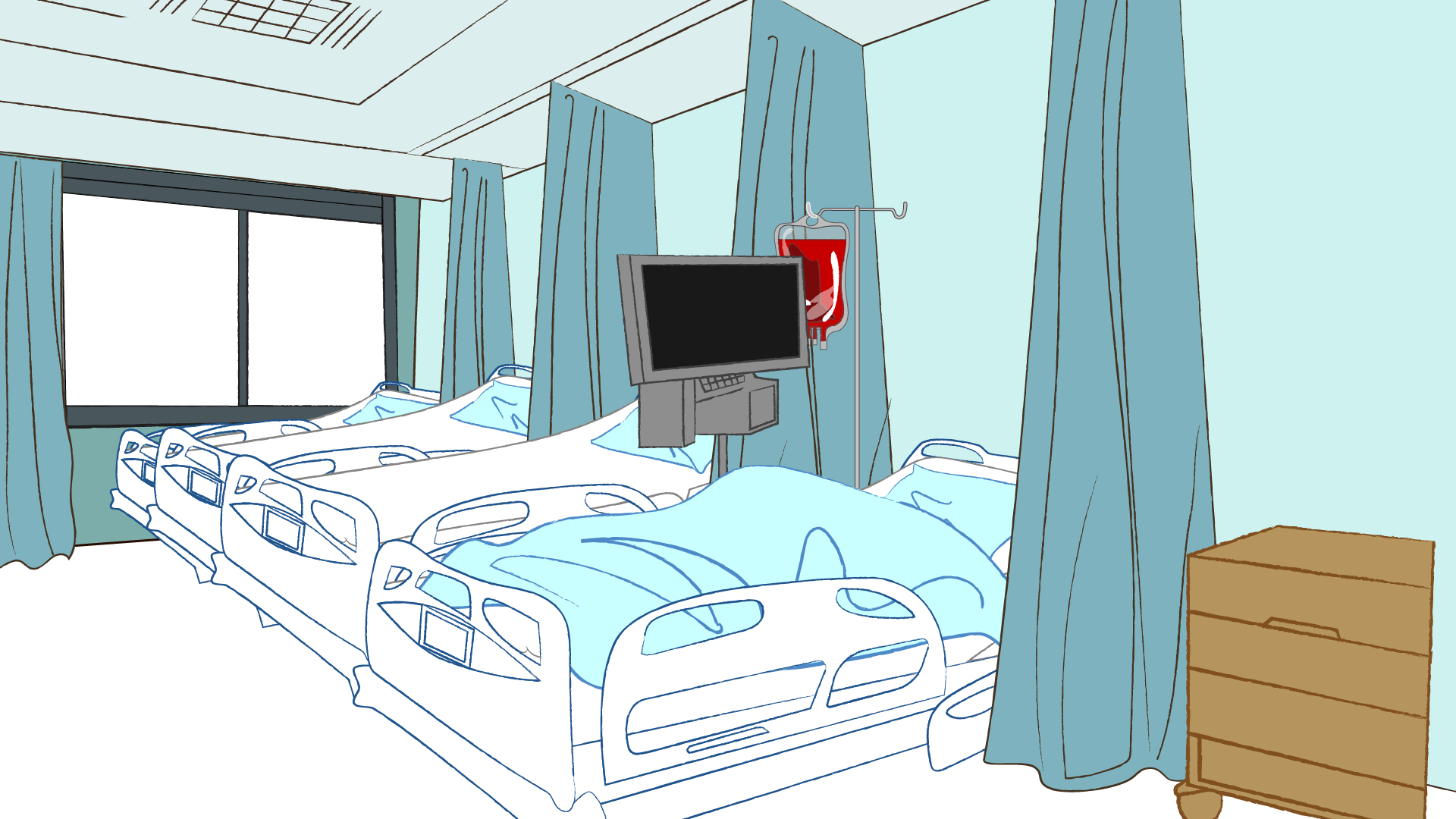 Hospital Bed Environment 1
